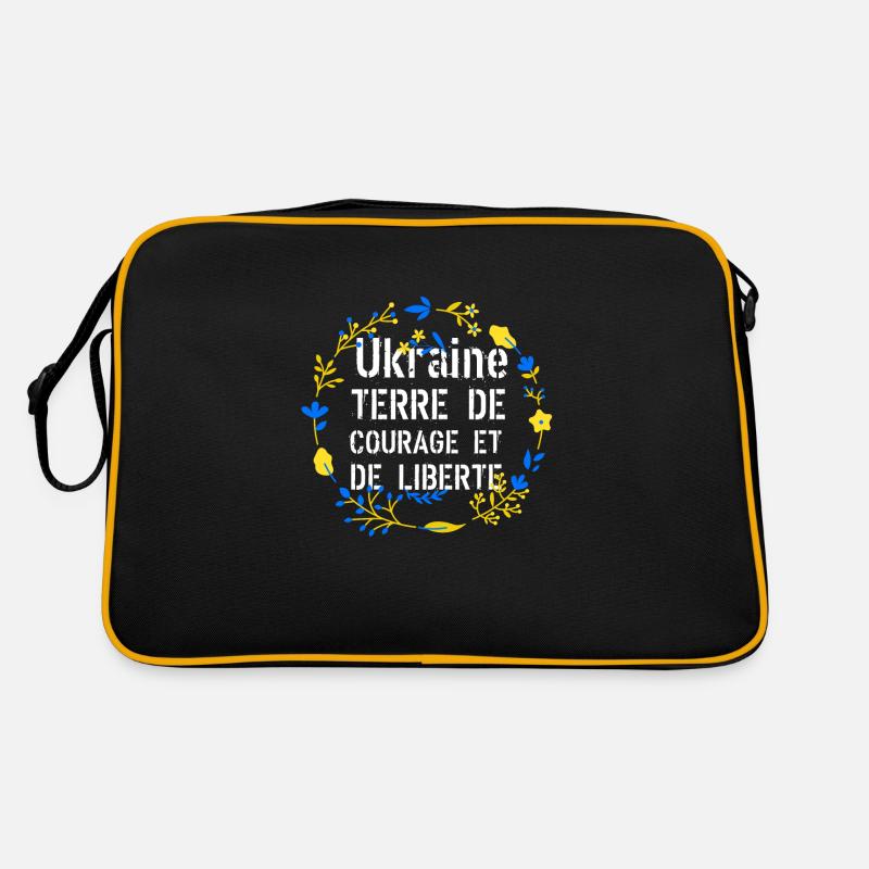 Ukraine terre de courage et de liberté Sac Retro