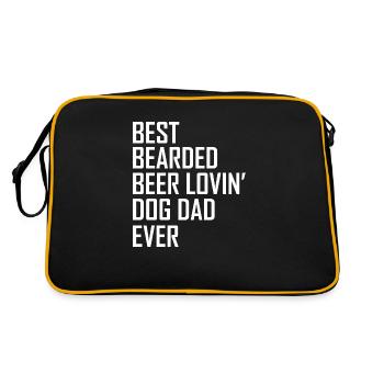 Dog Hund - Retro Bag - black/gold - Back