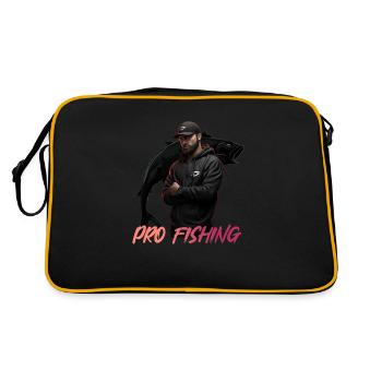 Pro Fishing Angler Logo - Retro Bag - black/gold - Back