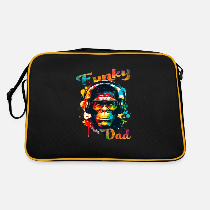 Funky Dad. Geburtstag, Vatertag. Affe Retro Tasche