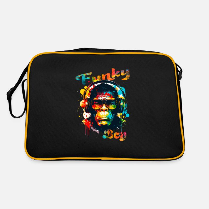 Funky Boy Monkey Retro Bag