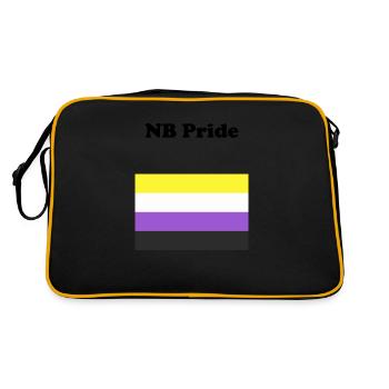 Non Binary NB Pride - Retro Bag - black/gold - Back
