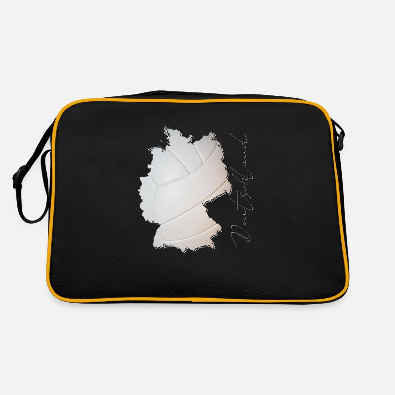 Germany Map Framed Real Volleyball EN Retro Bag