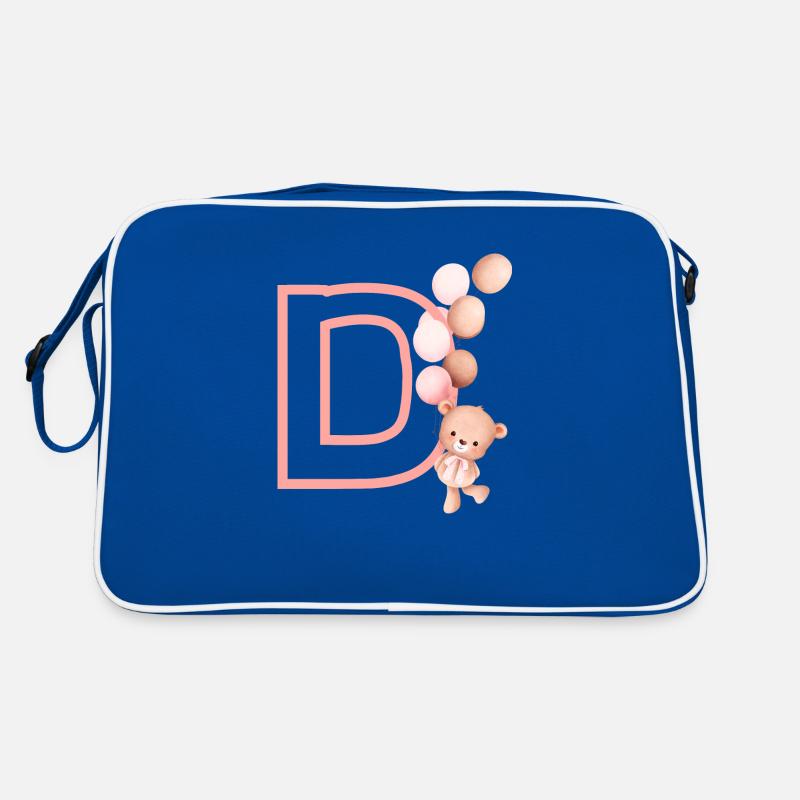 Pink bear letter Retro Bag