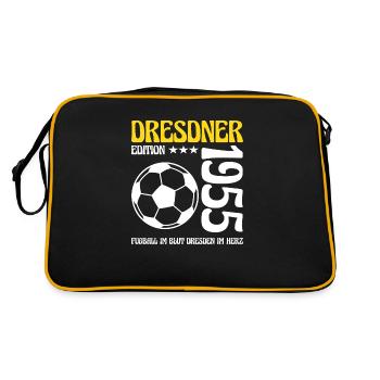 Dresde anniversaire 1955 Football cadeau - Sac Retro - noir/or - Dos