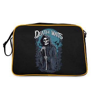 Grim Reaper « La mort attend » Art gothique - Sac Retro - noir/or - Dos