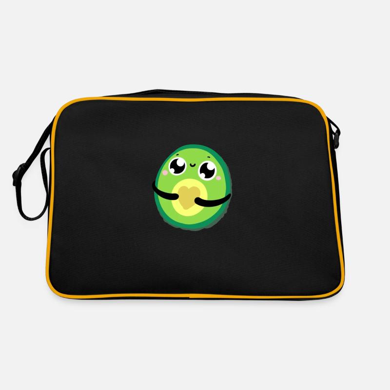 Cuqui Avocado - Retro Tasche - Schwarz/Gold