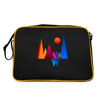 couleurs de montagne - Sac Retro - noir/or - Dos