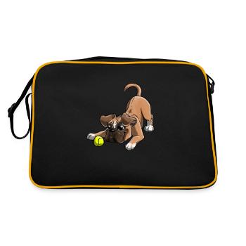 Le plus mignon Boxer - Sac Retro - noir/or - Dos
