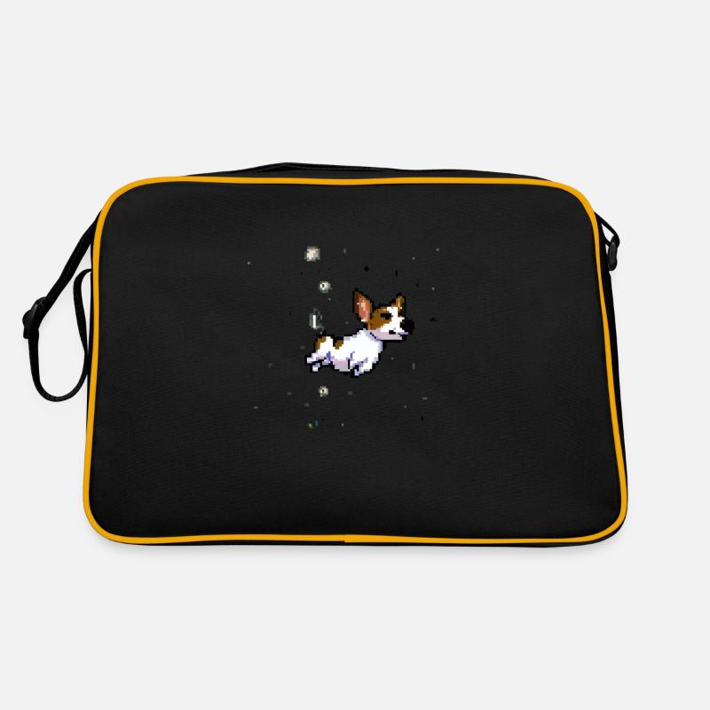Jack Russell Terrier - Retro Bag - black/gold