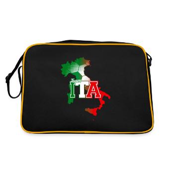 Carte de l’équipe ITA Italie avec modèle de balle - Sac Retro - noir/or - Dos