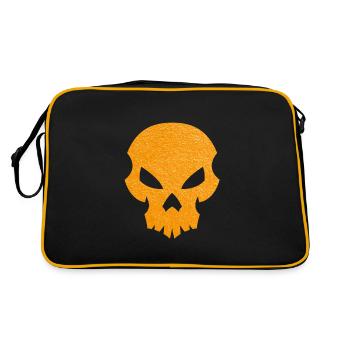 Tête de mort - Sac Retro - noir/or - Dos