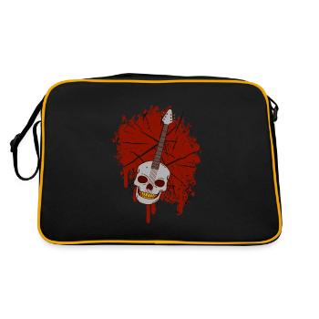Rock Rocker Concert Hard Rock Outfit Costume - Retro Bag - black/gold - Back