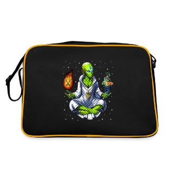 Conspiration des Illuminati extraterrestres - Sac Retro - noir/or - Dos