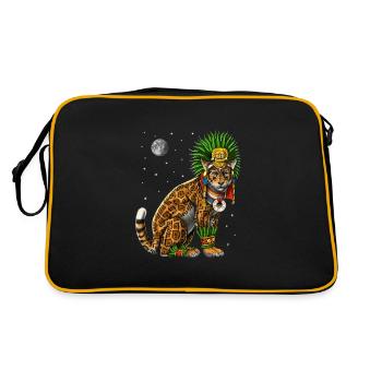 Aztec Jaguar God - Retro Bag - black/gold - Back