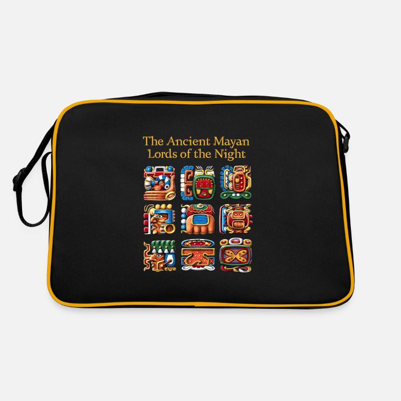 Alte Maya-Glyphen Retro Tasche
