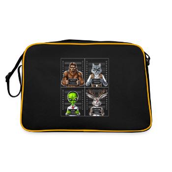 Cryptids Mugshot - Retro Bag - black/gold - Back