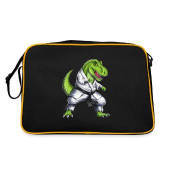 Karaté Dinosaure T-Rex - Sac Retro - noir/or - Dos