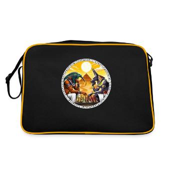 Dieux de la mythologie égyptienne Anubis - Sac Retro - noir/or - Dos