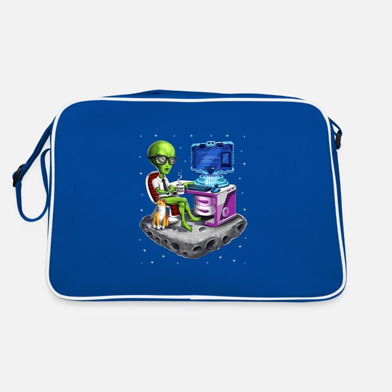 Space Alien Programmer Retro Bag