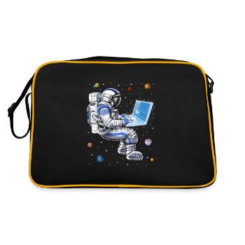Space Astronaut Programmer - Retro Bag - black/gold - Back