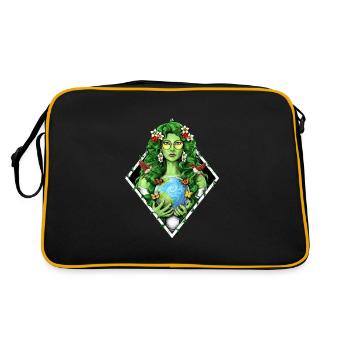 Gaïa Déesse de la Terre Mère - Sac Retro - noir/or - Dos