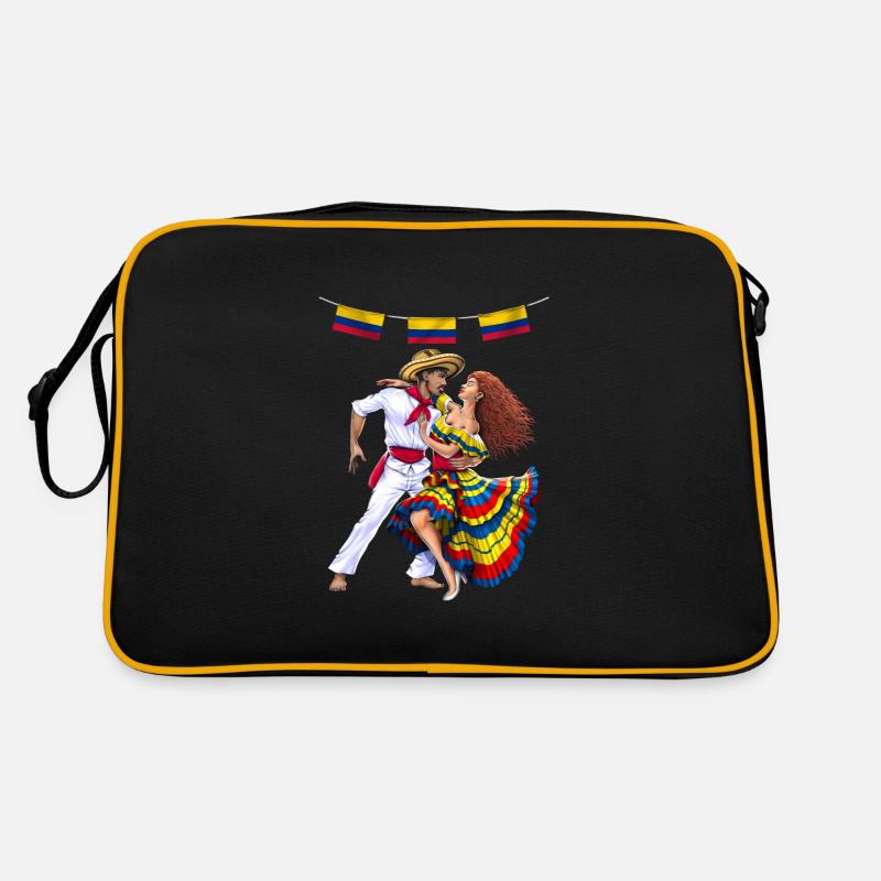 Kolumbien Tänzer Retro Tasche