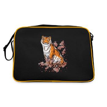 Cerisier Fleur Tigre - Sac Retro - noir/or - Dos