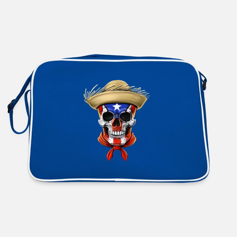 Puerto Rico Schädel Retro Tasche