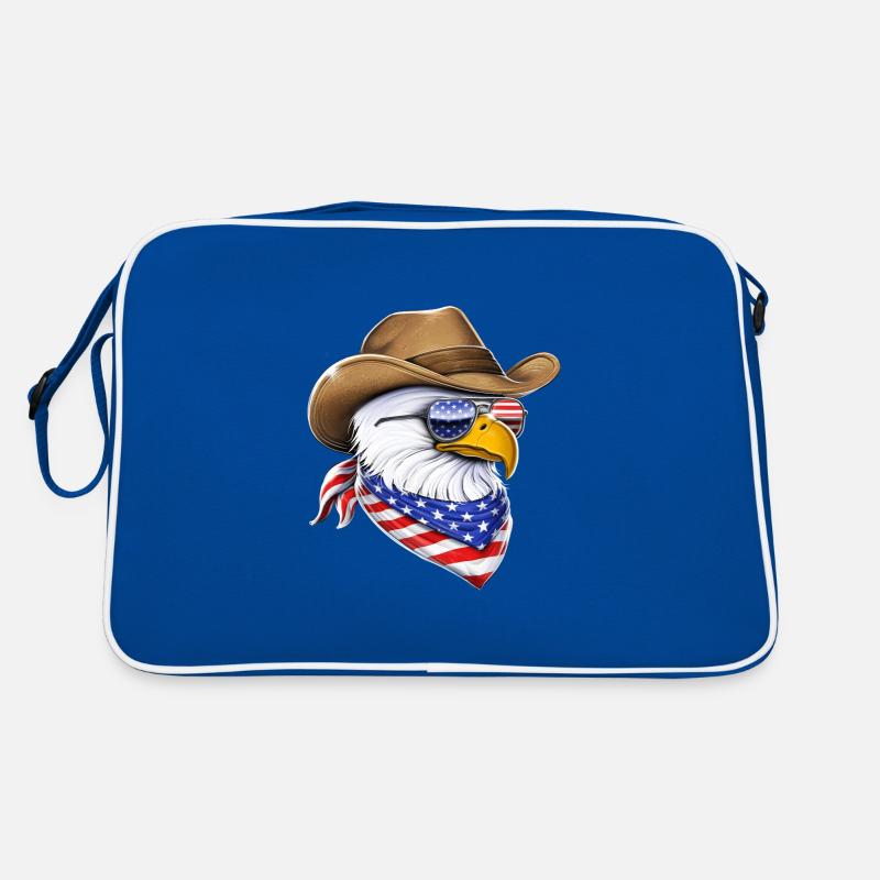 American Bald Eagle Cowboy Retro Bag