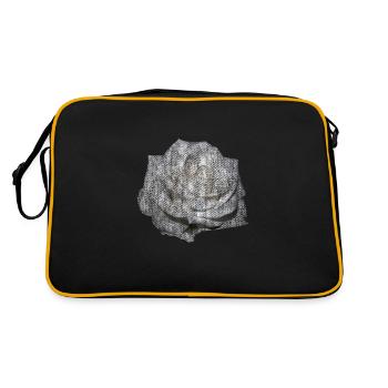 FLEUR Rose Blanche - Sac Retro - noir/or - Dos