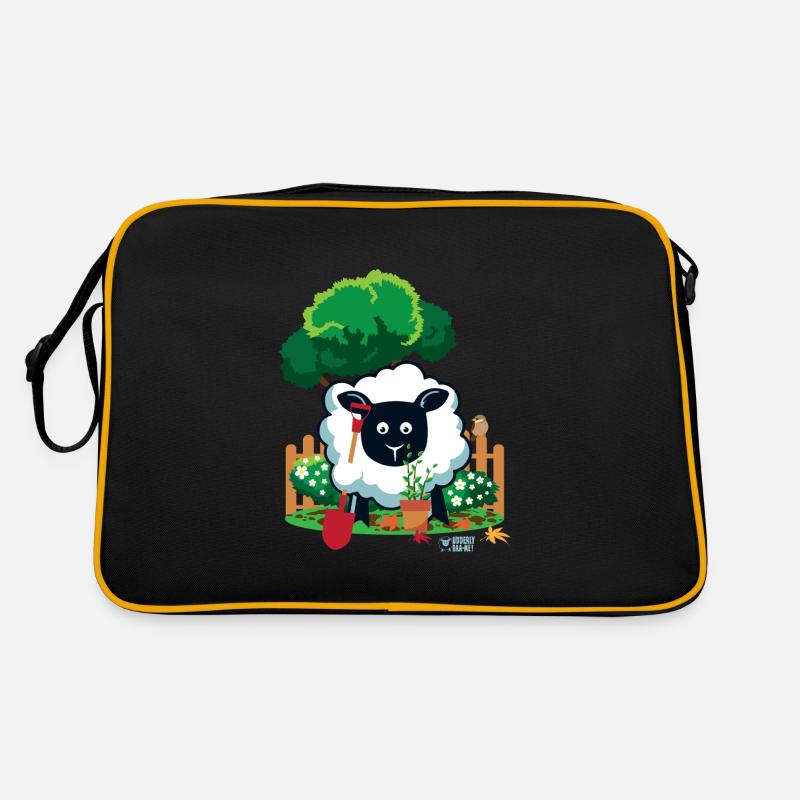 Mutterschafe mögen Gartenarbeit? Retro Tasche