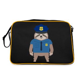 police - Retro Bag - black/gold - Back