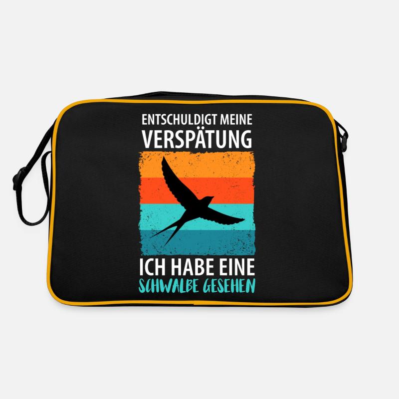 Vögel Vogel Schwalbe Retro Tasche
