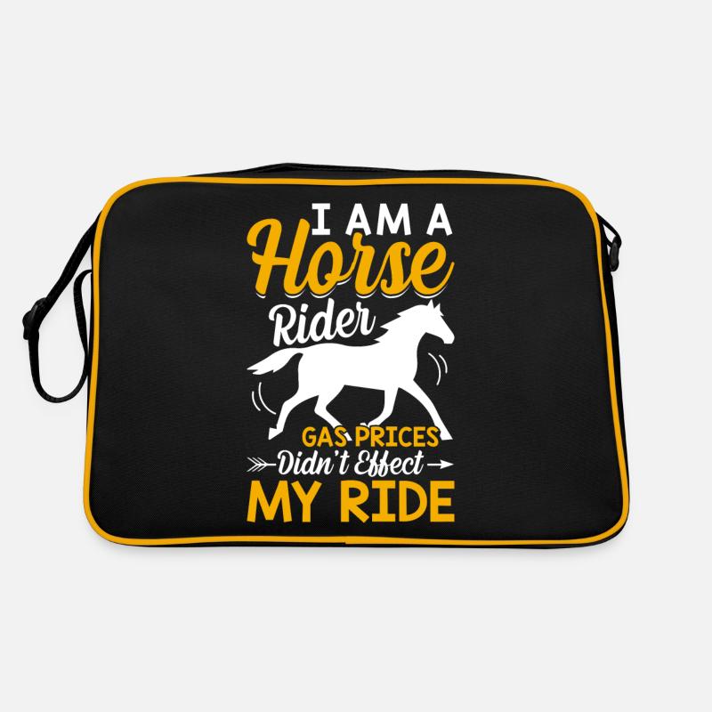 Je suis un cavalier - Barrel Equestrians Sac Retro