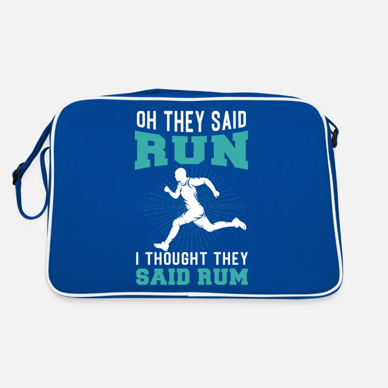 Jogging Saying for Running - Runners Retro Bag