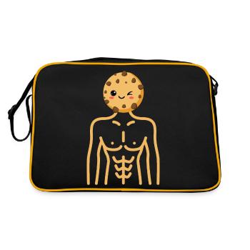 Half man half biscuit - Retro Bag - black/gold - Back