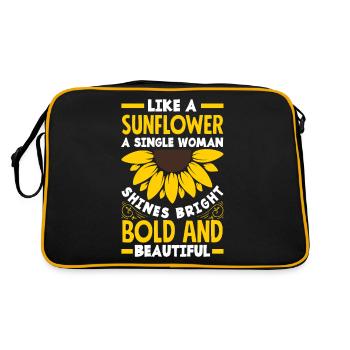 Comme un tournesol Une femme célibataire brille de mille feux - Sac Retro - noir/or - Dos