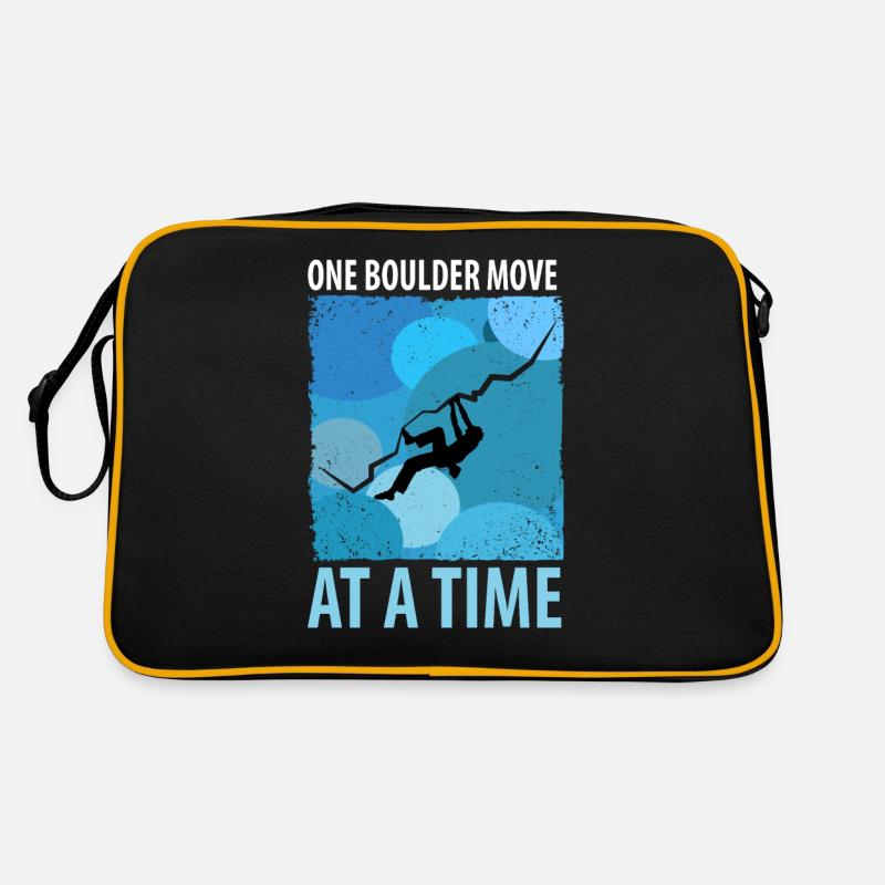 Vintage Bouldern Boulderer Klettern Kletterer Retro Tasche