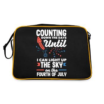 Compte à rebours des jours - Illuminez le ciel sur le - Sac Retro - noir/or - Dos