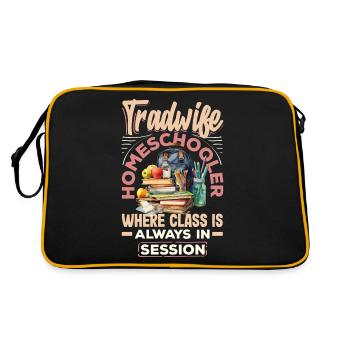 Sip Back Relax and Spice It Up Margarita Mode On - Retro Tasche - Schwarz/Gold - Hinten