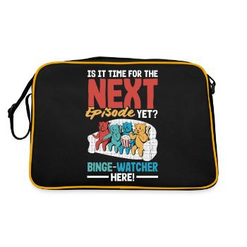 Prochain épisode : Marathon Watcher’s - Sac Retro - noir/or - Dos