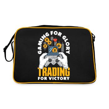 Crypto-monnaie Récompenses Gaming Blockchain Gamer - Sac Retro - noir/or - Dos