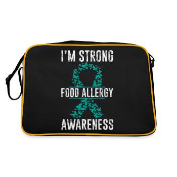 Je suis fort, Sensibilisation aux allergies alimentaires 3 - Sac Retro - noir/or - Dos