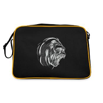 Cri de tête de gorille - Sac Retro - noir/or - Dos