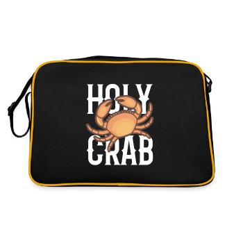 Krabbe Holy Crab - Retro Tasche - Schwarz/Gold - Hinten