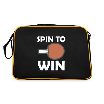 Table tennis racket Spin to Win - Retro Bag - black/gold - Back
