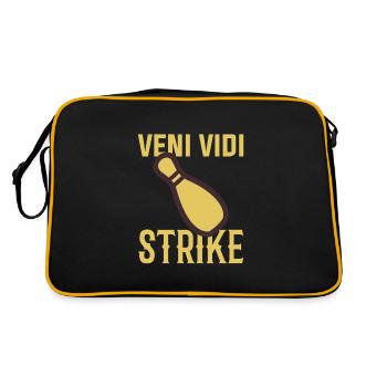 Bowling Pin Strike - Retro Bag - black/gold - Back