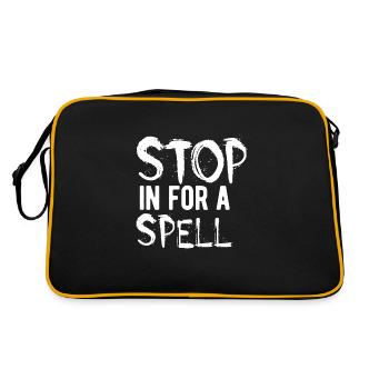 Stop in for a spell - Retro Bag - black/gold - Back
