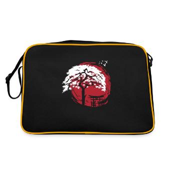 Érable nain japonais et torii de voûte - Sac Retro - noir/or - Dos